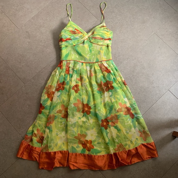 Sue Wong Dresses & Skirts - Sue Wong Silk Floral Print Dress